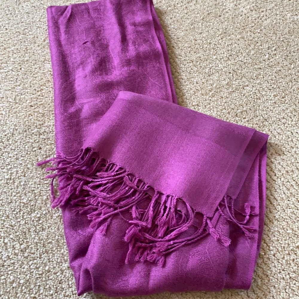 Deep purple scarf